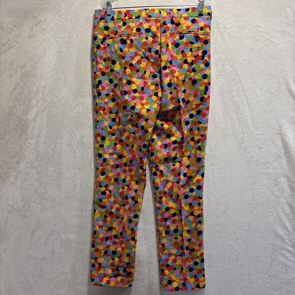 Opposuits Men's Rainbow Confetti Polka Dot Multicolor Flat Front Pants Size 42 - Picture 6 of 13